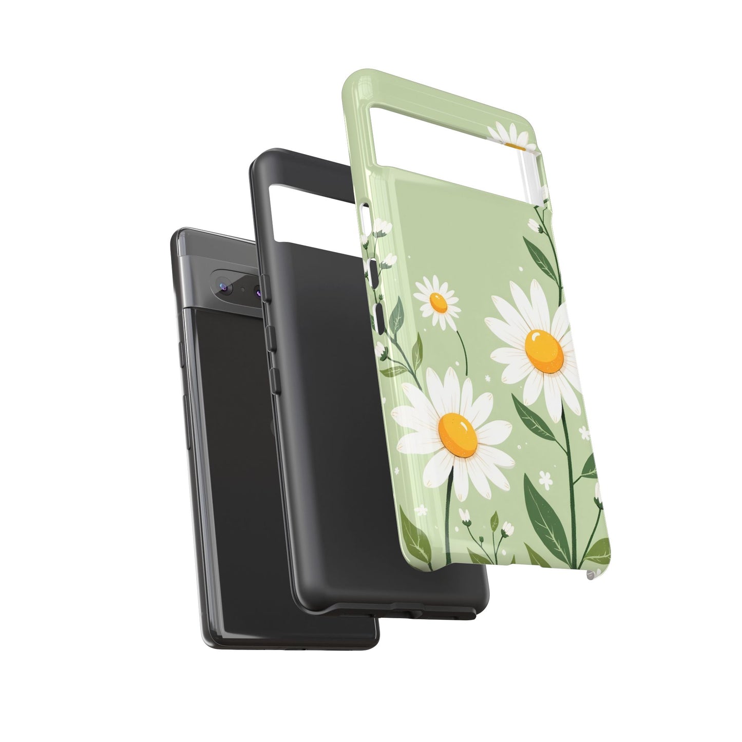 Green Floral Case, Daisy Pattern Design, Iphone Case Design, Perfect Gift For Her