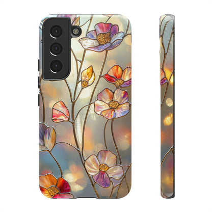 Petal Prism – Colorful Flower Stained Glass Phone Case for iPhone, Samsung & Pixel