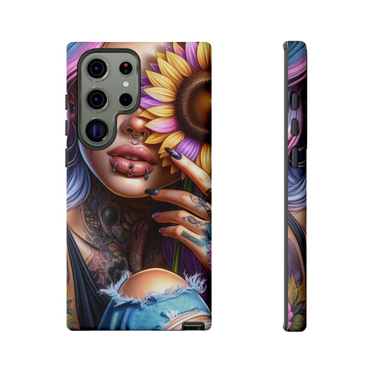 Sunflower Soul – Vibrant Ink & Cosmic Beauty Mobile Cover