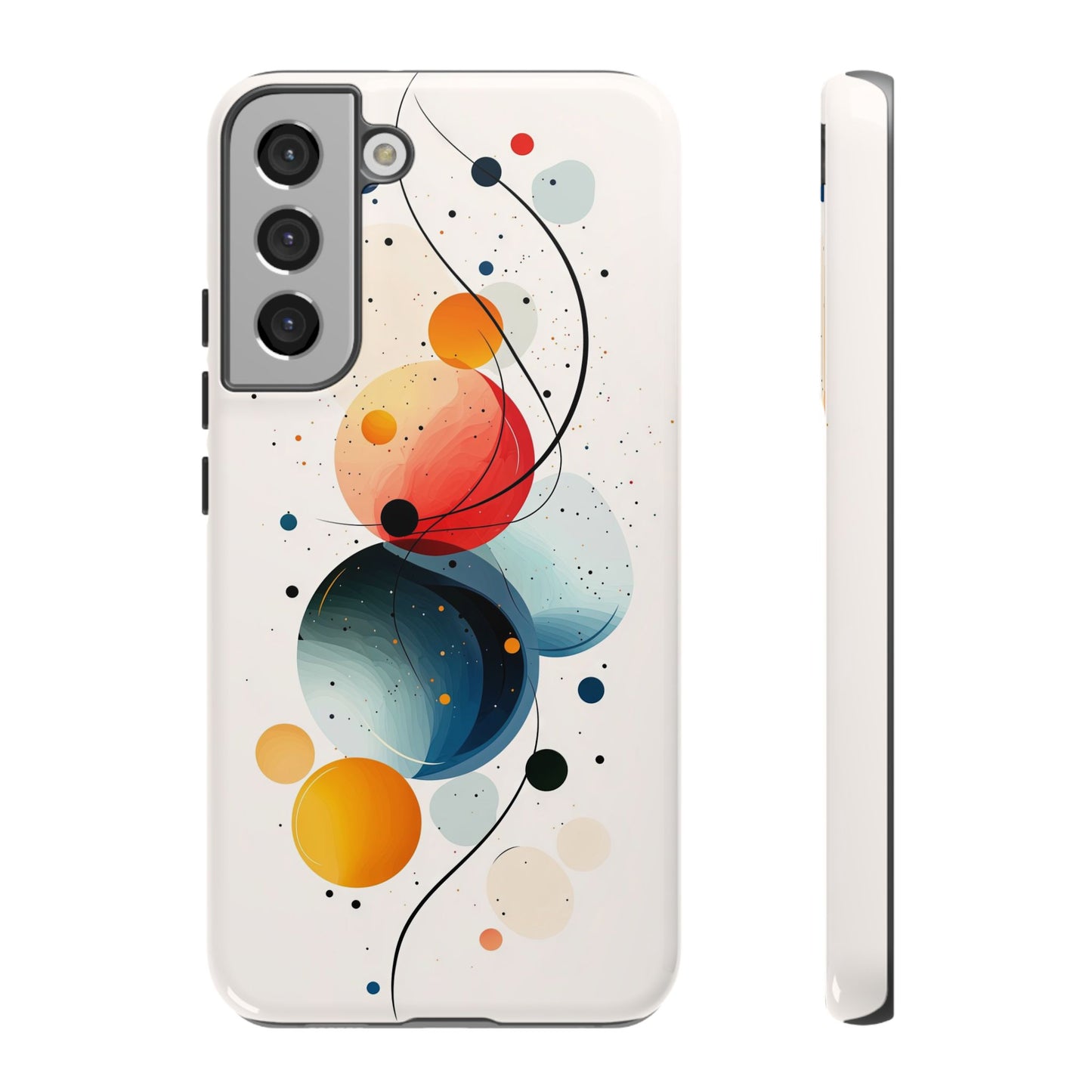 Orbital Drift – Cosmic Flow Abstract Phone Case for iPhone, Samsung & Pixel