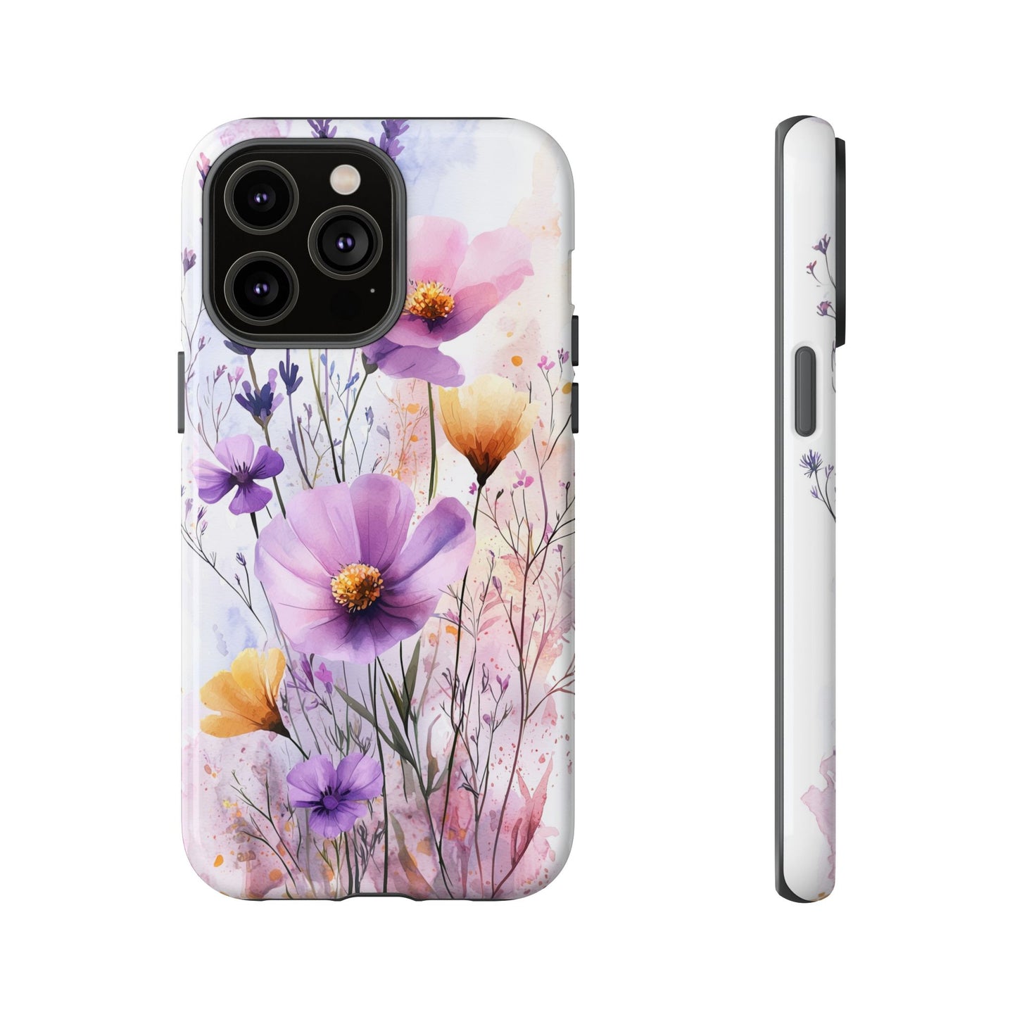 Wildflower Symphony Watercolor Phone Case for iPhone, google Pixel & Samsung