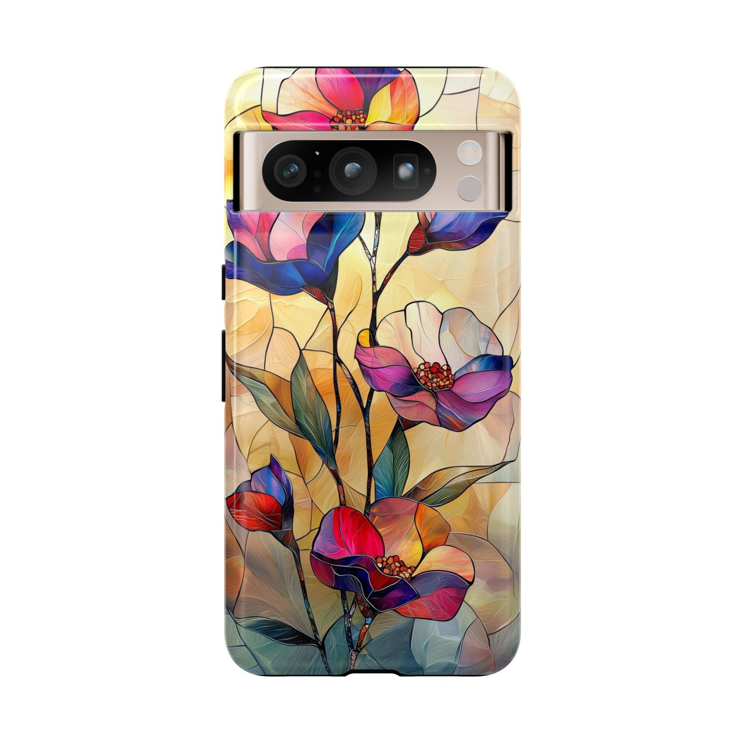 Pastel Garden – Dreamlike Stained Glass Phone Case for iPhone, Samsung & Pixel
