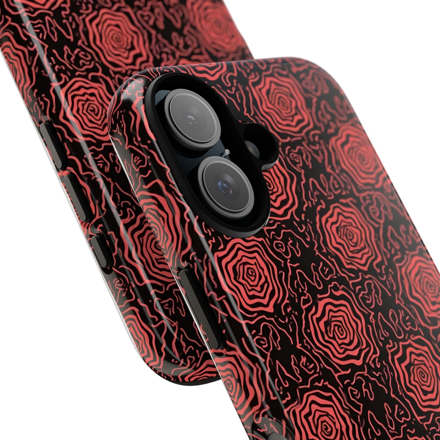 Red roses abstract geometric seamless pattern design