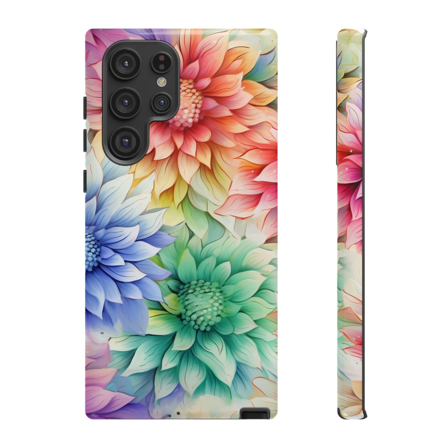 Rainbow Bloom Mandala Floral Mobile Case
