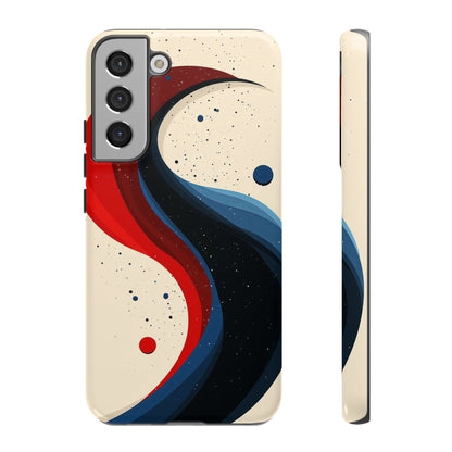 Galactic Drift – Cosmic Wave Abstract Phone Case for iPhone, Samsung & Pixel