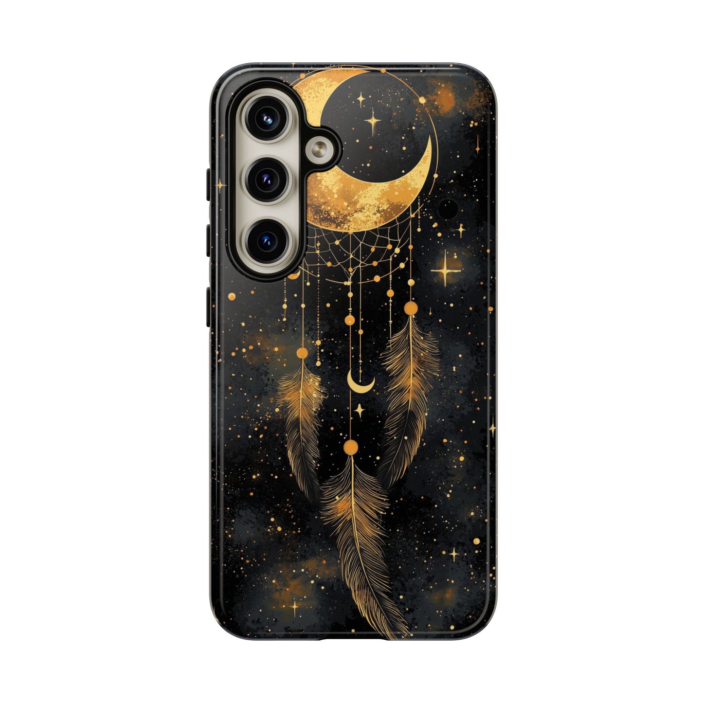 Golden Moon Boho Dreamcatcher Phone Case for iPhone, Pixel & Samsung