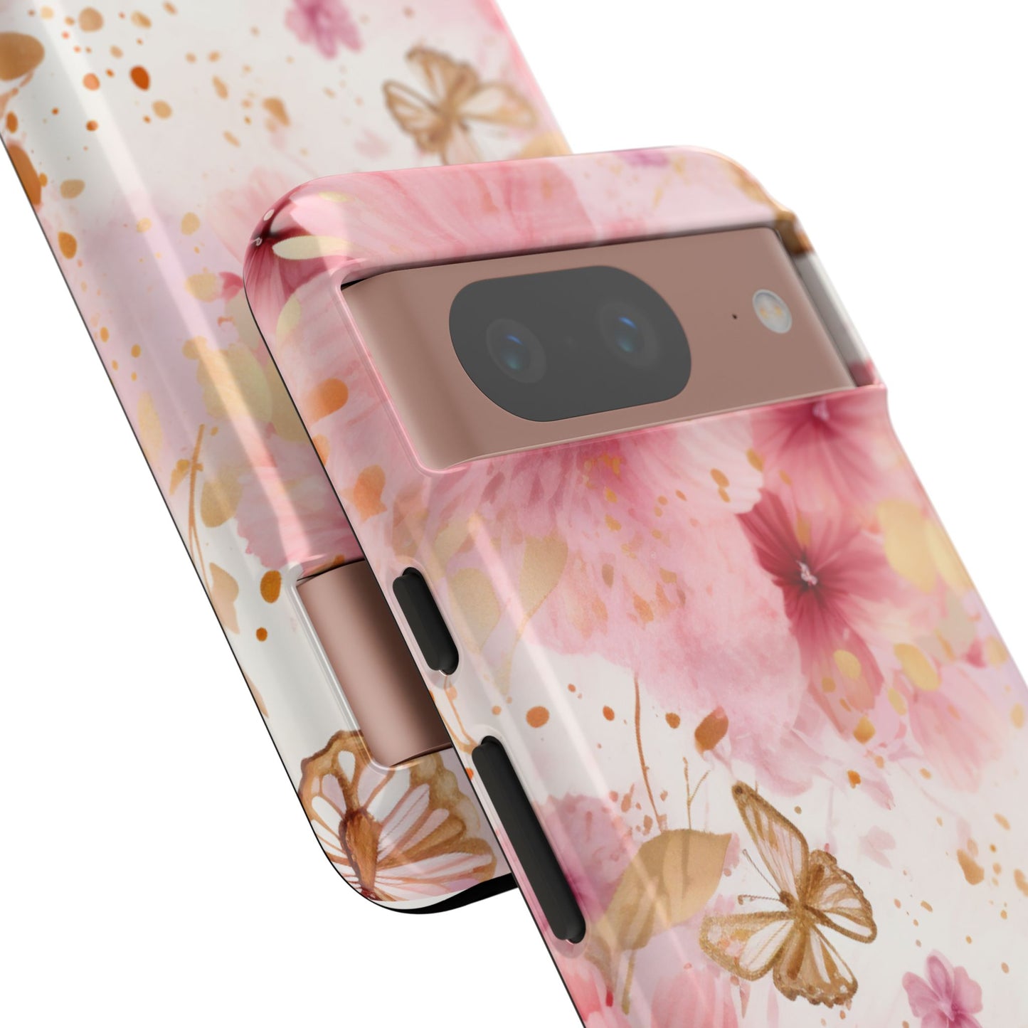 Blush Elegance Floral Mobile Case