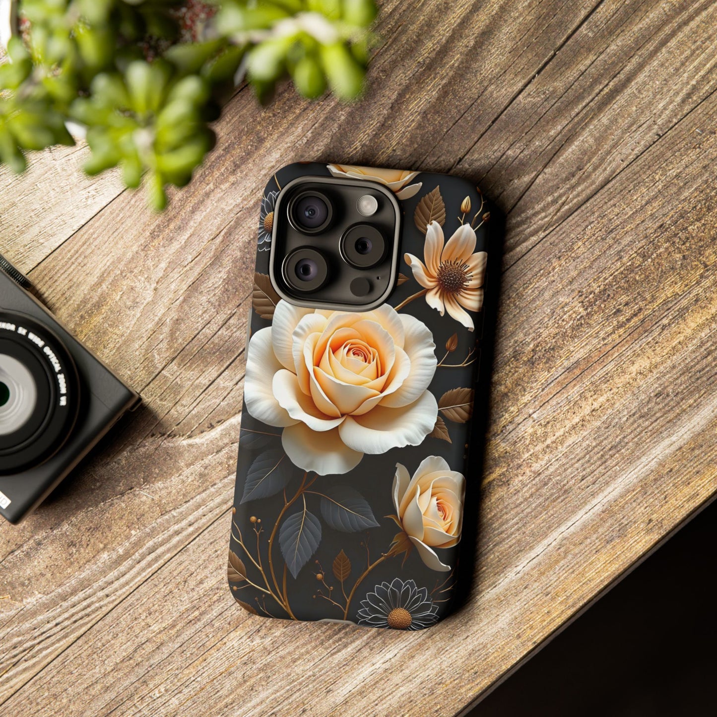 Elegant 3D Floral Design, Botanical Phone Case design for Iphone.
