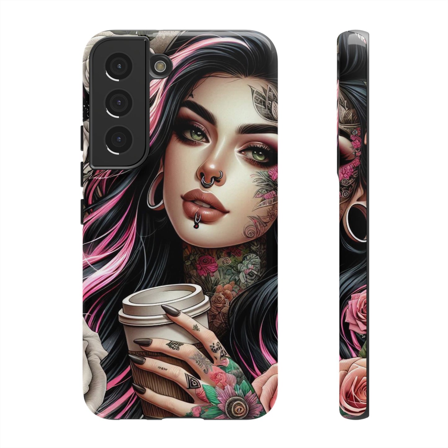 Gothic Rose Coffee Queen Mobile Case