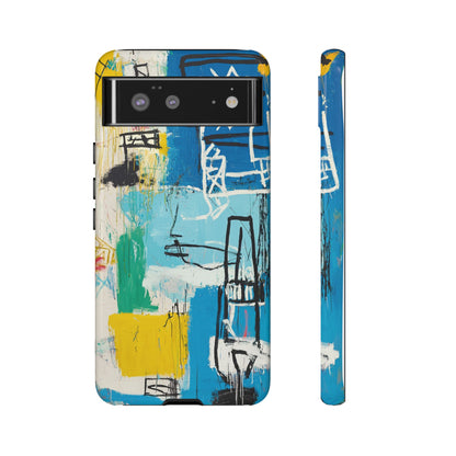 Artistic Phone Case – Jean-Michel Basquiat Graffiti Art - iPhone, Samsung & Google Pixel Cover - Artistic Painting Case,  Art Lover Gift