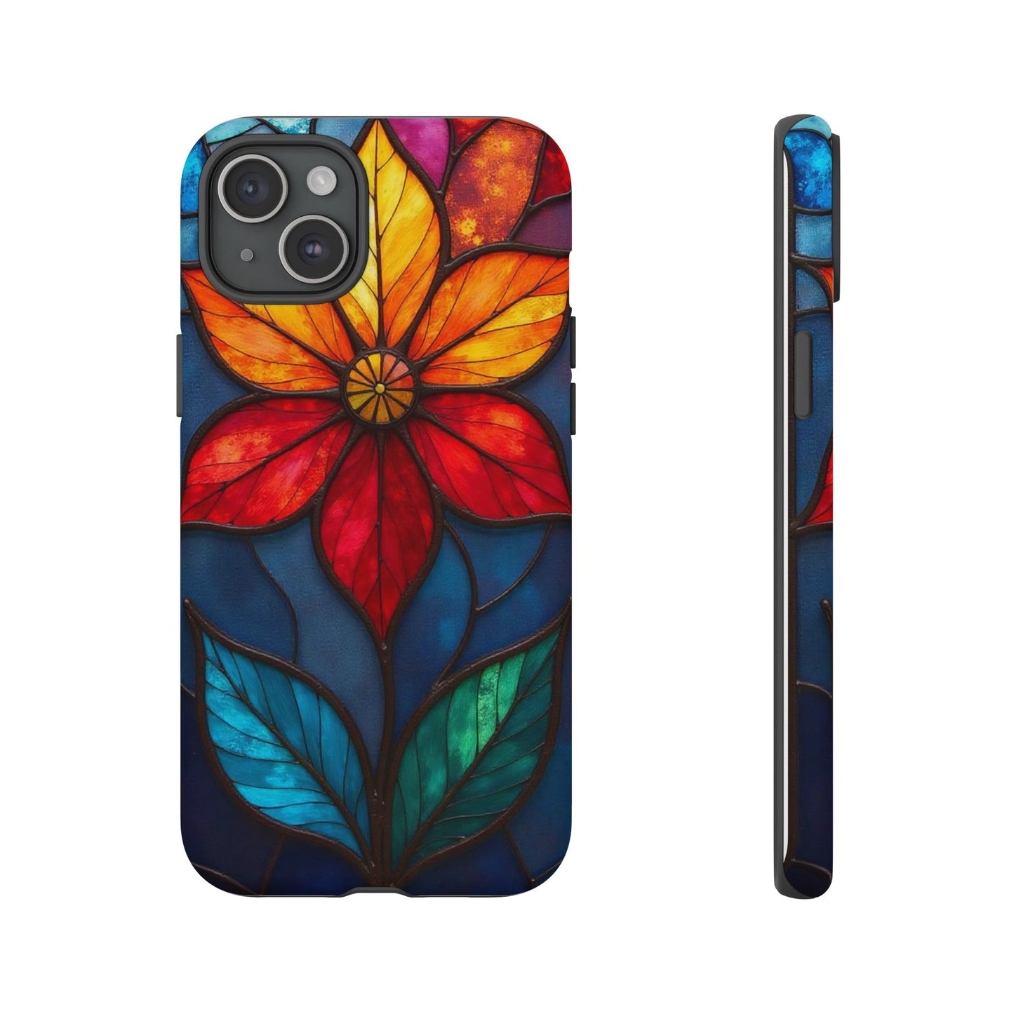 Radiant Blossom: Red and Orange Floral Elegance