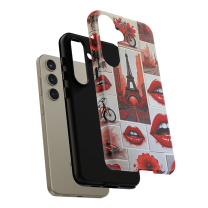 Red Lips & Eiffel Tower Phone Case