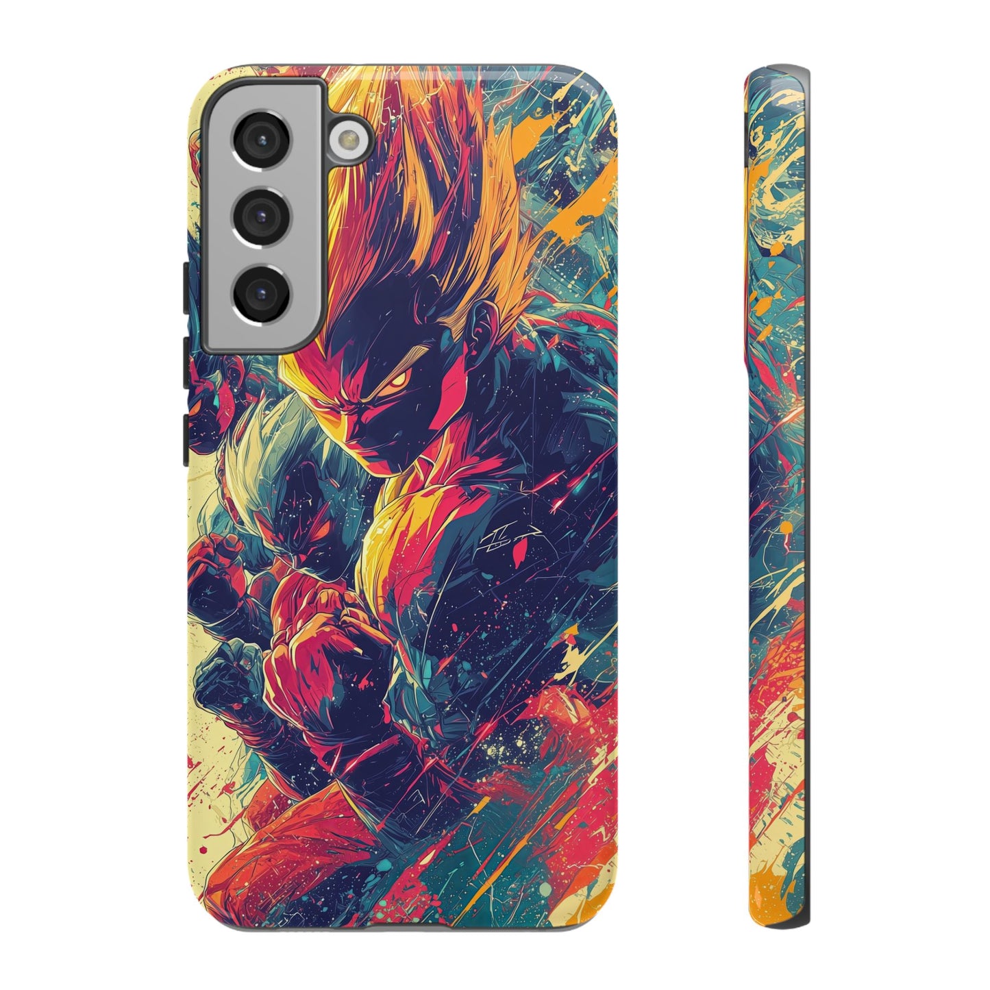 Saiyan Fury | Anime Warrior Power Surge | Comic Style Dragon Battle Phone Case for iPhone, Samsung & Pixel