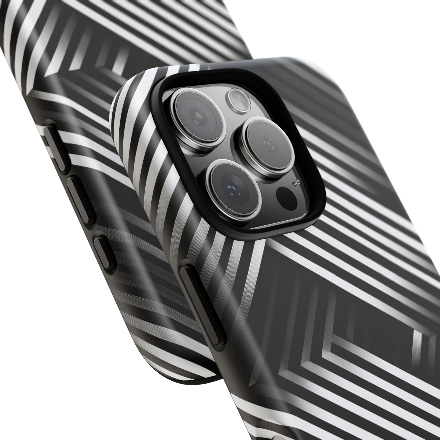 Monochrome Matrix Phone Case for iPhone, Pixel & Samsung
