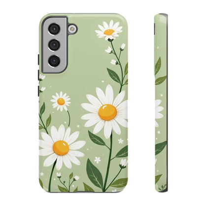 Green Floral Case, Daisy Pattern Design, Iphone Case Design, Perfect Gift For Her
