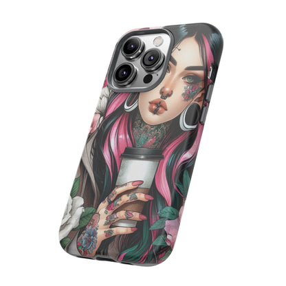 Tattooed Coffee Lover Art Mobile Case