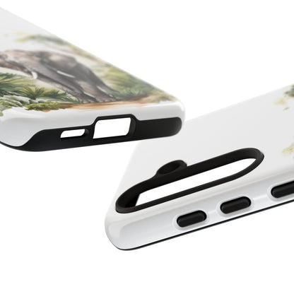 Serene Jungle Elephant Mobile Cover – Watercolor Wildlife Design