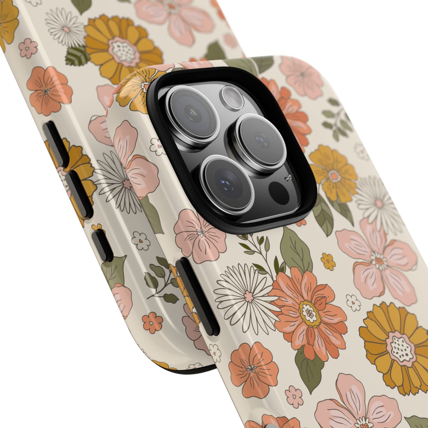 Retro Floral Phone Case - Vintage Aesthetic for iPhone, Samsung & Google Pixel