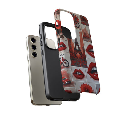 Red Lips & Eiffel Tower Phone Case