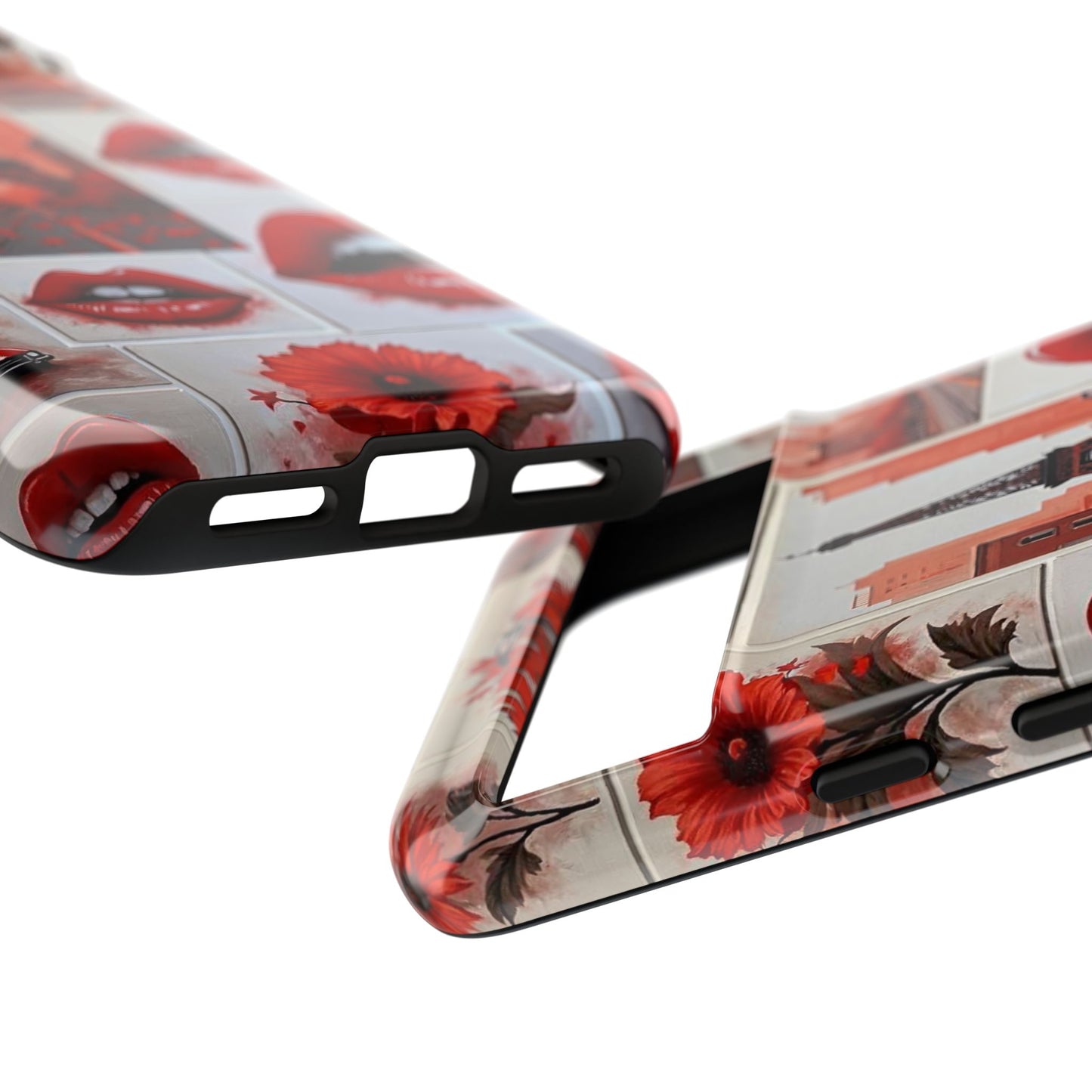 Red Lips & Eiffel Tower Phone Case