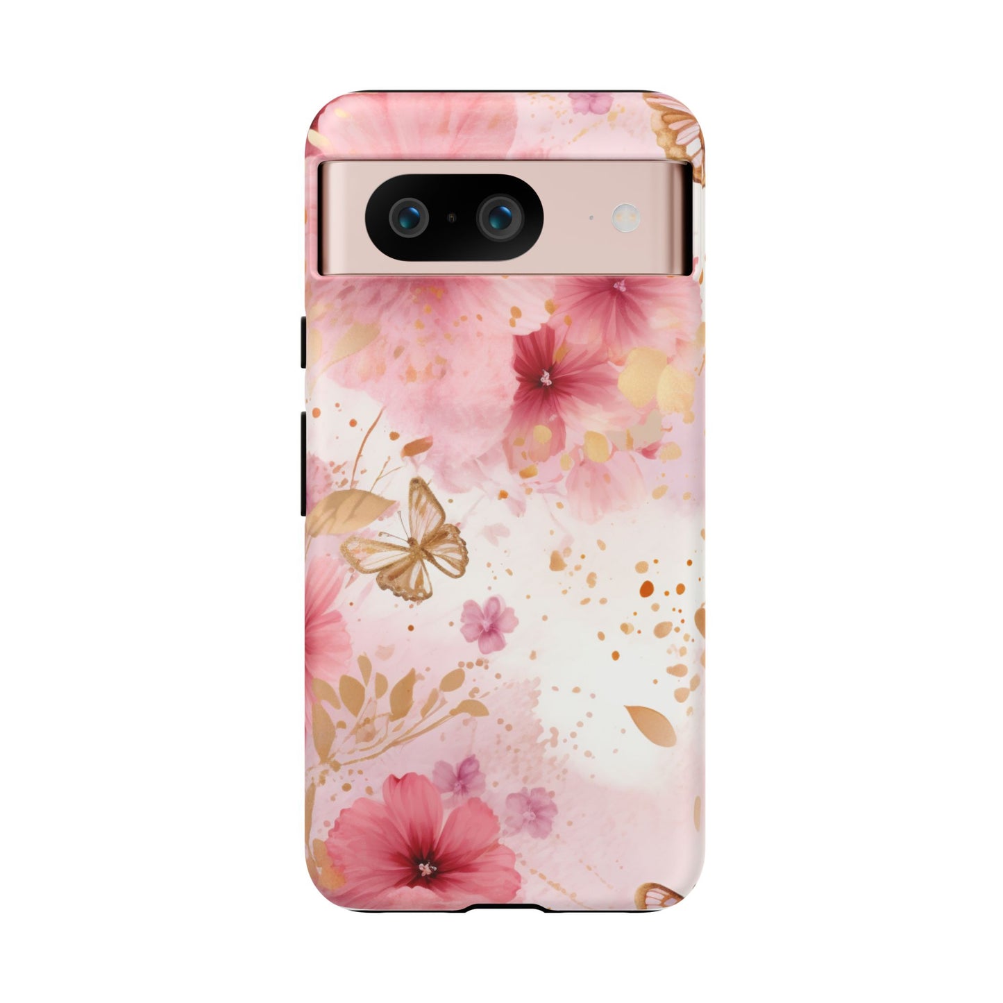 Blush Elegance Floral Mobile Case