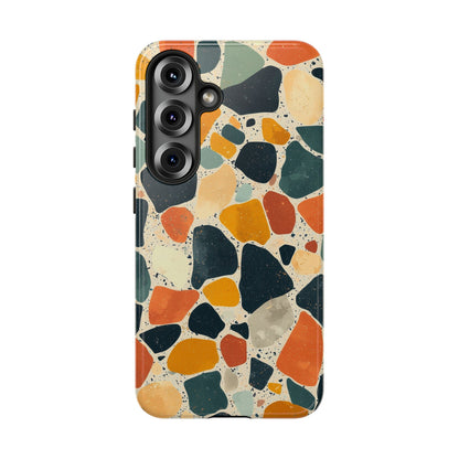 Terracotta & Teal Terrazzo Phone Case for iPhone, google Pixel & Samsung