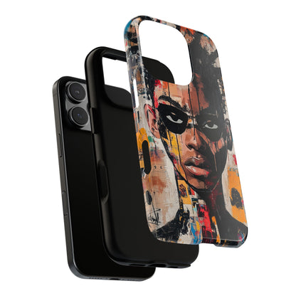 Abstract Graffiti Phone Case – Basquiat Art Inspired - iPhone, Samsung & Google Pixel Cover - Artistic Painting Case,  Art Lover Gift
