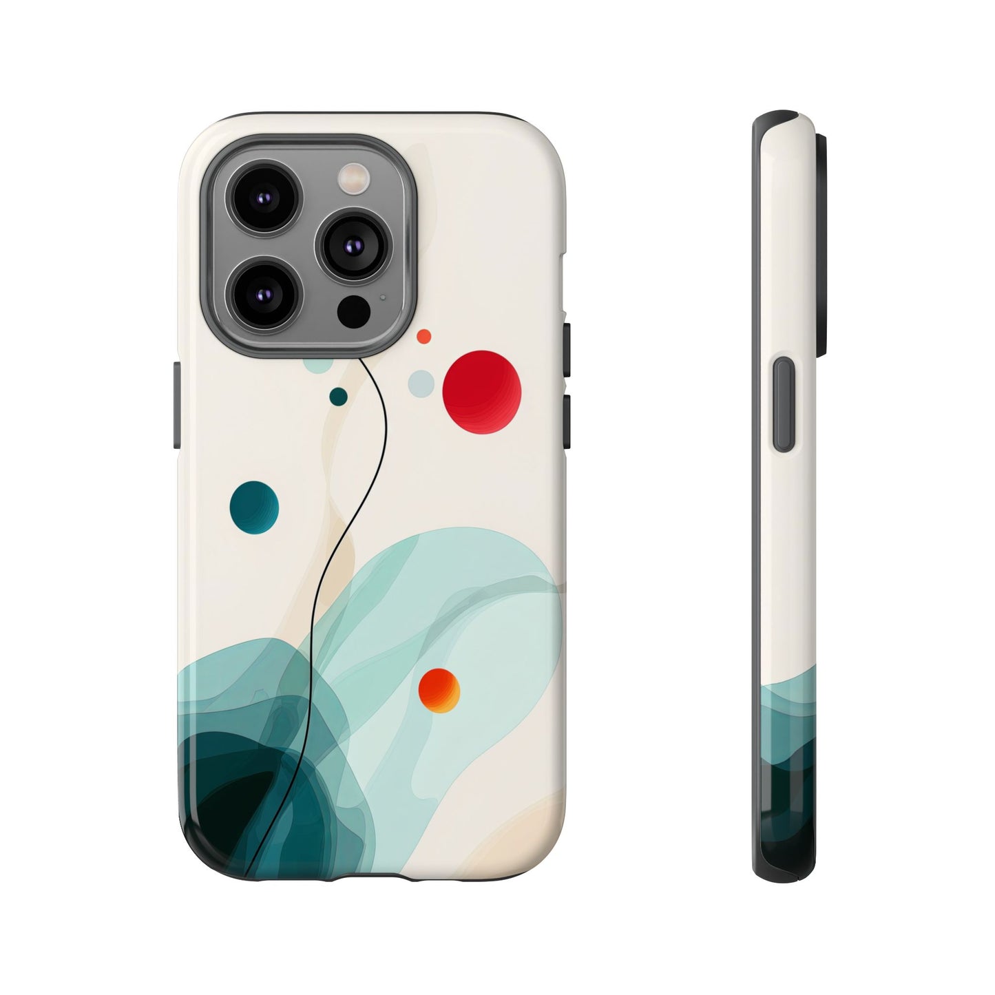 Cosmic Citrus Flow – Abstract Art Phone Case  for iPhone, Samsung & Pixel