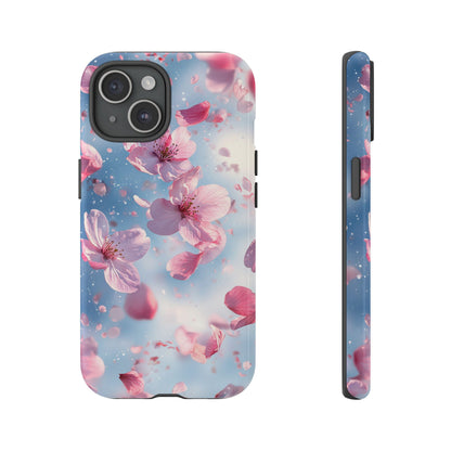 Cherry Blossom Drift Watercolor Phone Case for iPhone, google Pixel & Samsung