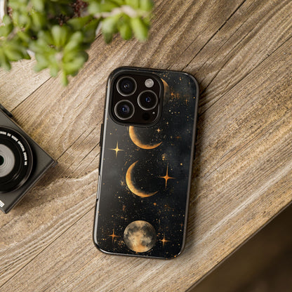 Lunar Phases Boho Moon Phone Case for iPhone, Pixel & Samsung