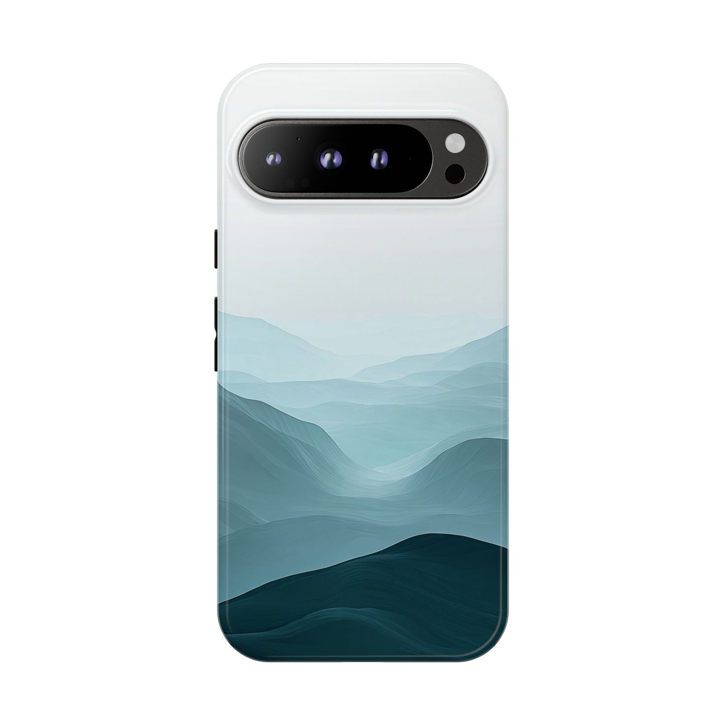 Tranquil Terrain – Misty Abstract Landscape Case for iPhone, Samsung & Pixel