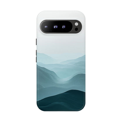Tranquil Terrain – Misty Abstract Landscape Case for iPhone, Samsung & Pixel
