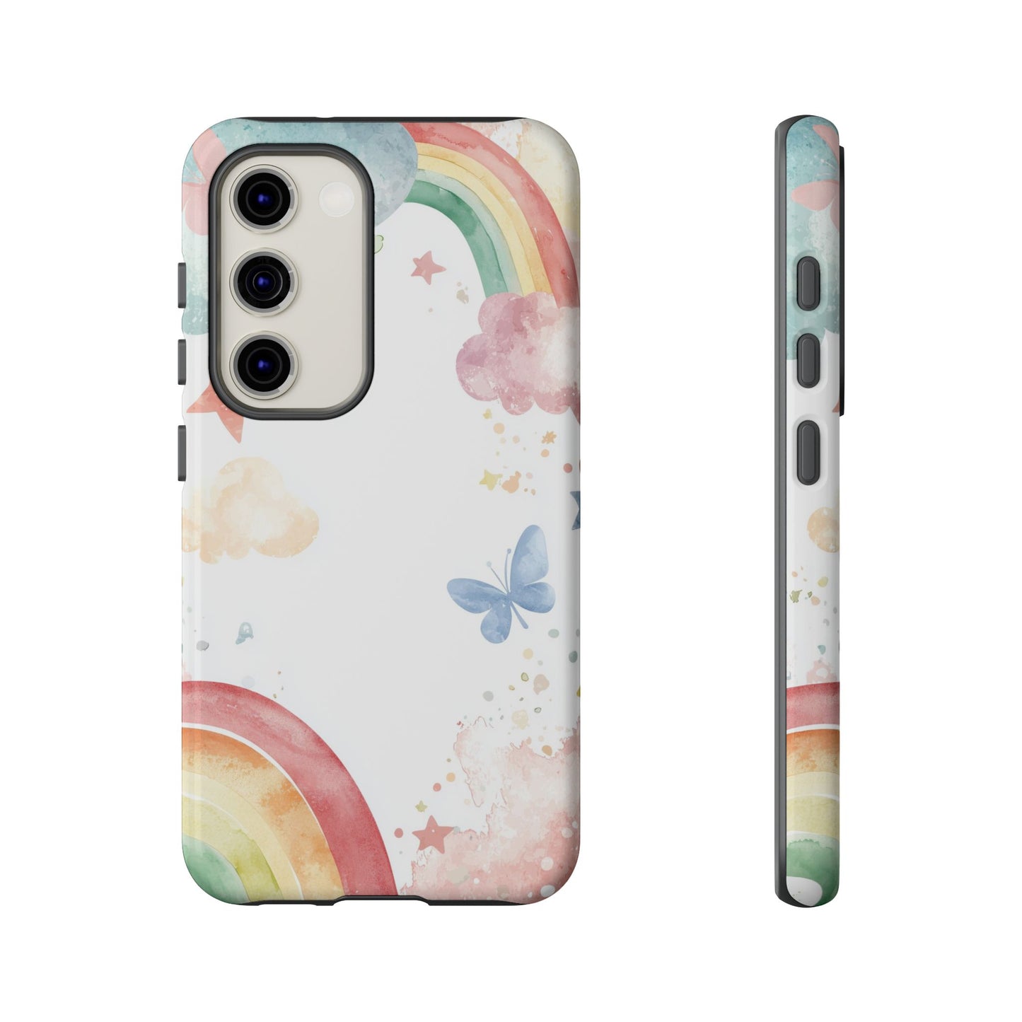 Dreamy Skies & Rainbows Watercolor Phone Case for iPhone, google Pixel & Samsung