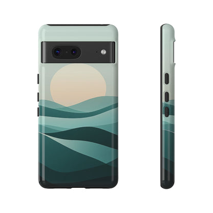 Tranquil Dunes – Abstract Sunset Phone Case for iPhone, Samsung & Pixel