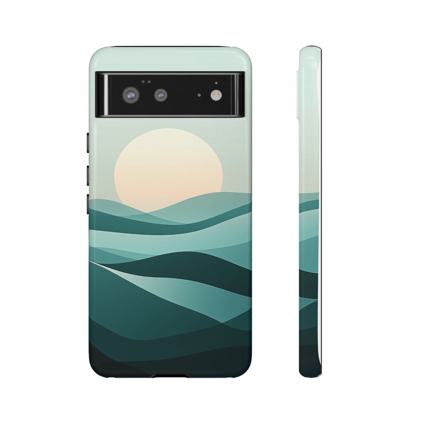 Tranquil Dunes – Abstract Sunset Phone Case for iPhone, Samsung & Pixel