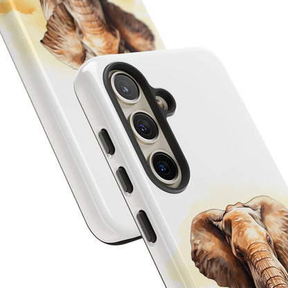 Safari Elephant Watercolor Mobile Cover – Majestic Wildlife Art