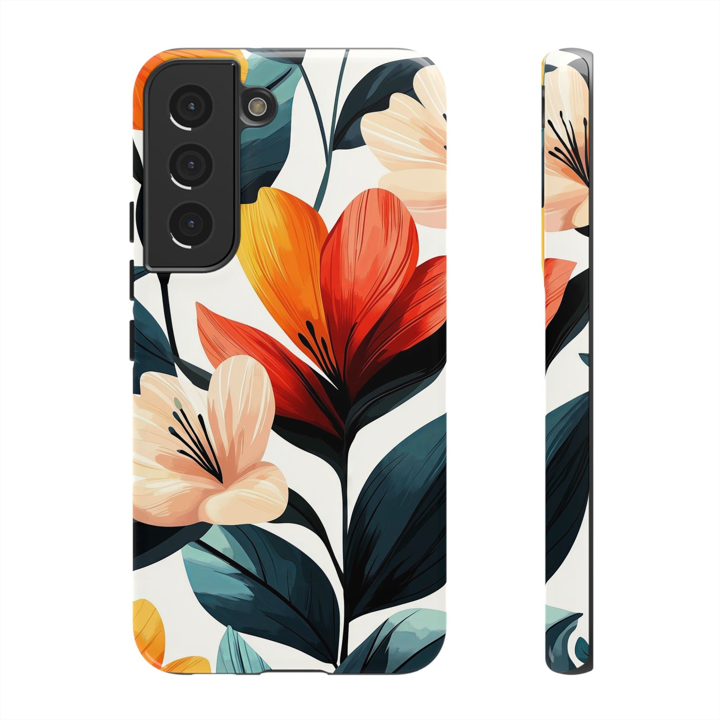 Sunset Garden Floral Case | Vibrant Bloom Design for iPhone, Pixel & Samsung