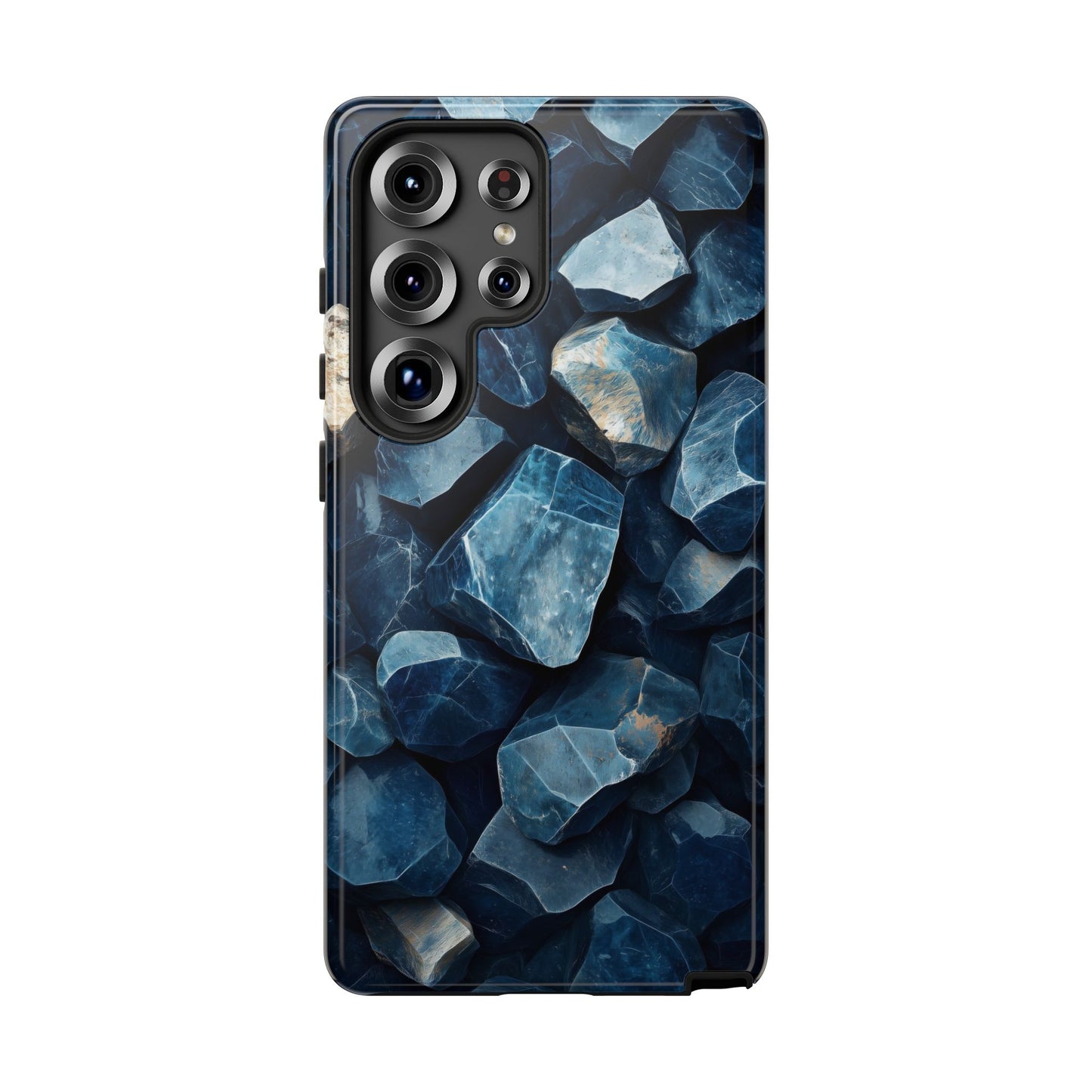 Mystic  Blue Crystals Print Phone Case for iPhone, Google Pixel, Samsung