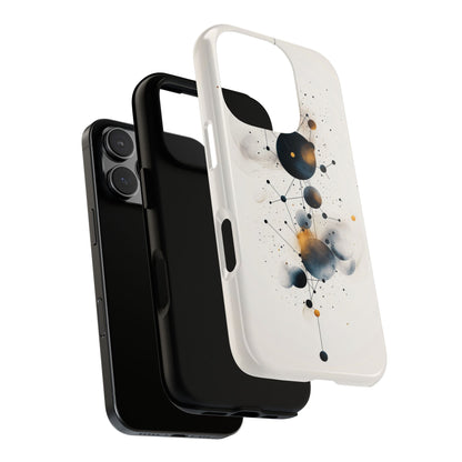 Cosmic Connect – Orbital Geometry Abstract Phone Case for iPhone, Google Pixel, Samsung