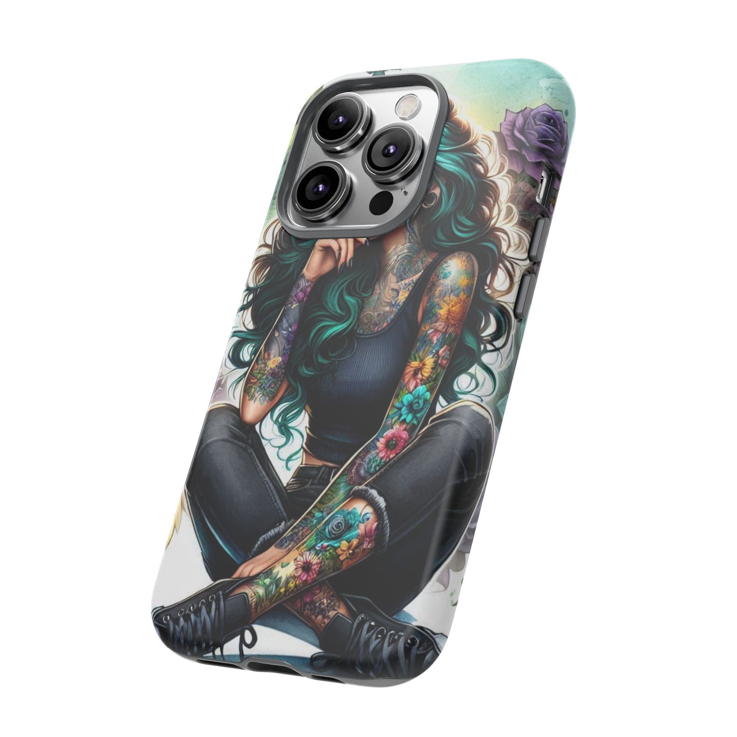 Urban Wildflower – Edgy Tattooed Beauty Mobile Cover