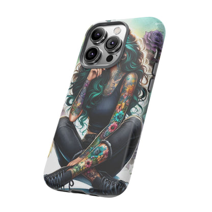 Urban Wildflower – Edgy Tattooed Beauty Mobile Cover