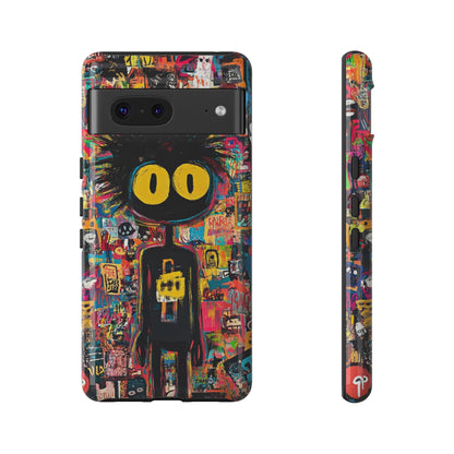 Urban Art iPhone Case – Basquiat Graffiti Style Cover - iPhone, Samsung & Google Pixel Cover - Artistic Painting Case,  Art Lover Gift