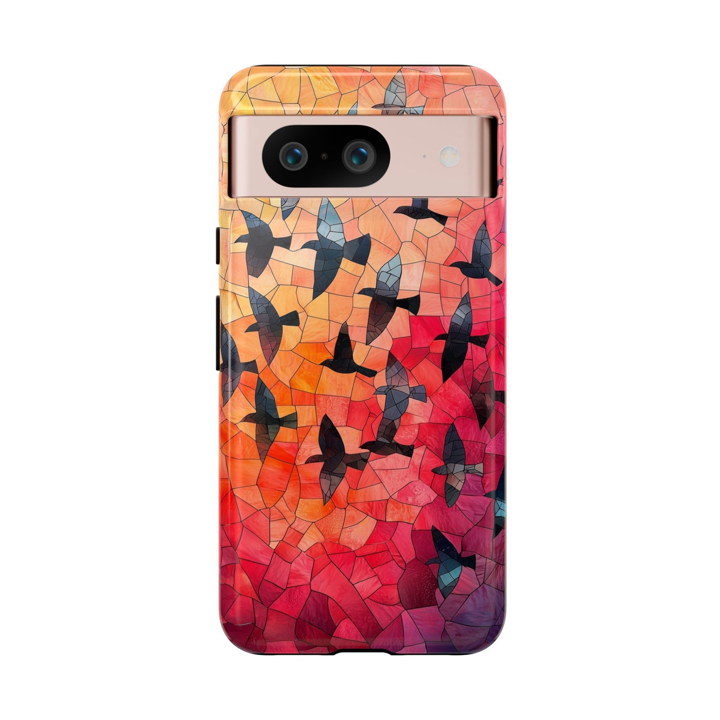 Chorus of Flight – Mosaic Birds Phone Case for iPhone, Samsung & Pixel
