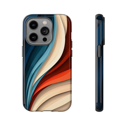 Velvet Waves – Abstract Flow Phone Case for iPhone, Samsung & Pixel