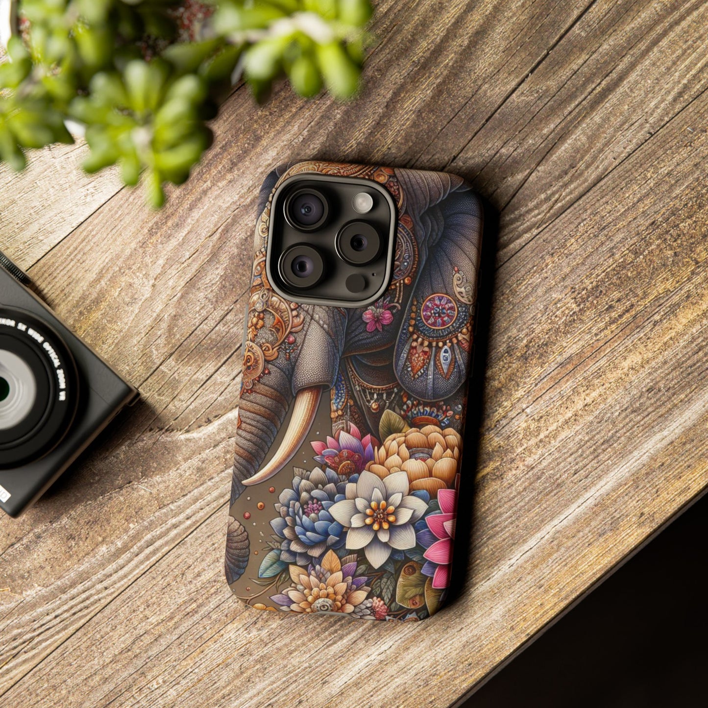 Royal Ornate Elephant Mobile Cover – Luxurious Bohemian Art