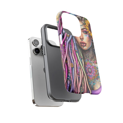 Boho Mandala Goddess – Ethereal Tattoo Art Mobile Cover