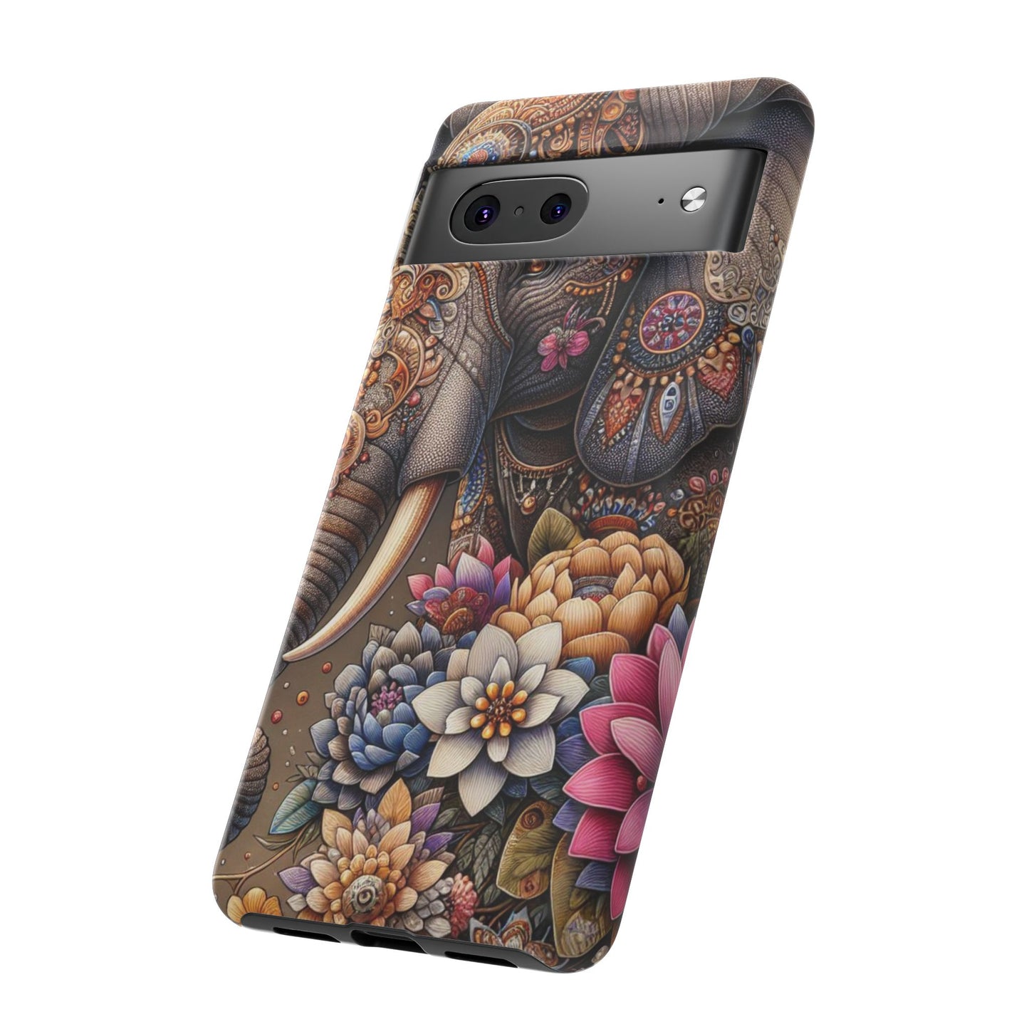 Royal Ornate Elephant Mobile Cover – Luxurious Bohemian Art