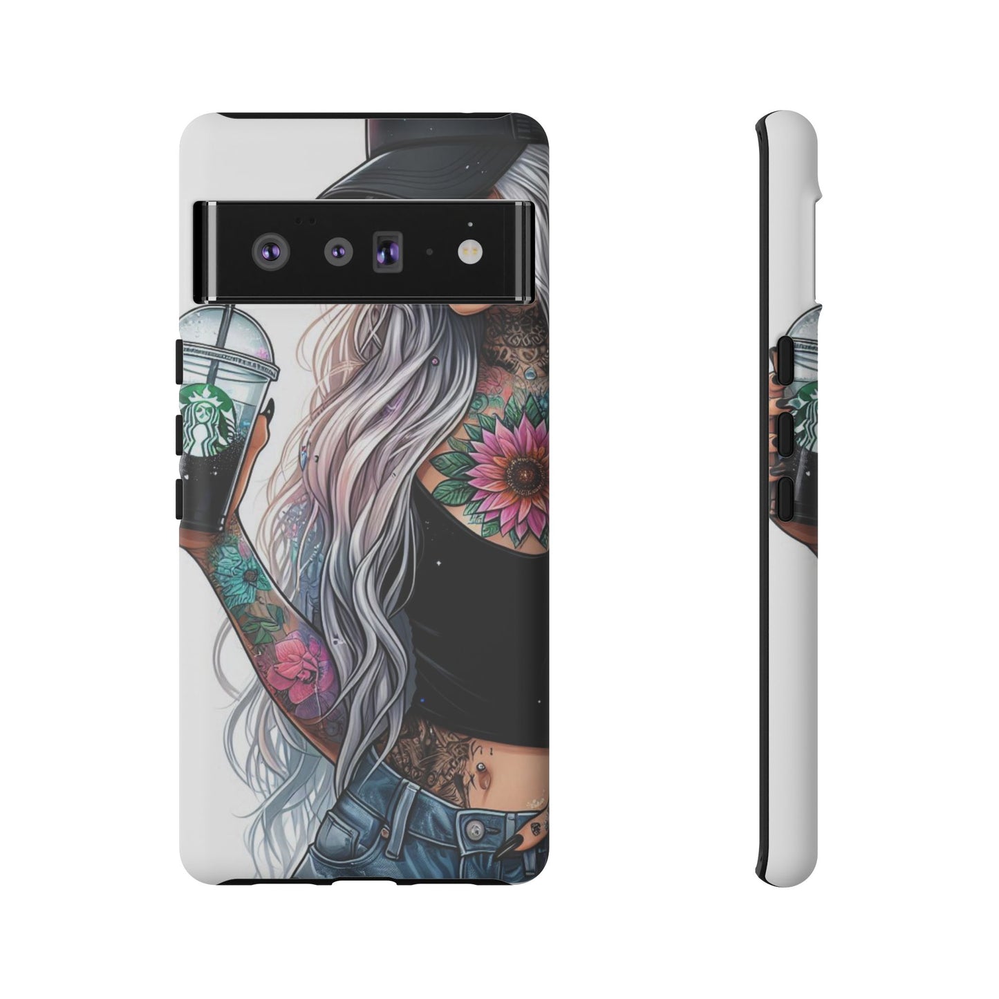 Tattooed Coffee Queen – Edgy Urban Aesthetic Mobile Cover