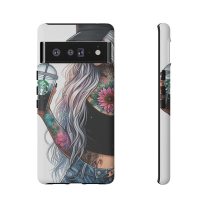 Tattooed Coffee Queen – Edgy Urban Aesthetic Mobile Cover