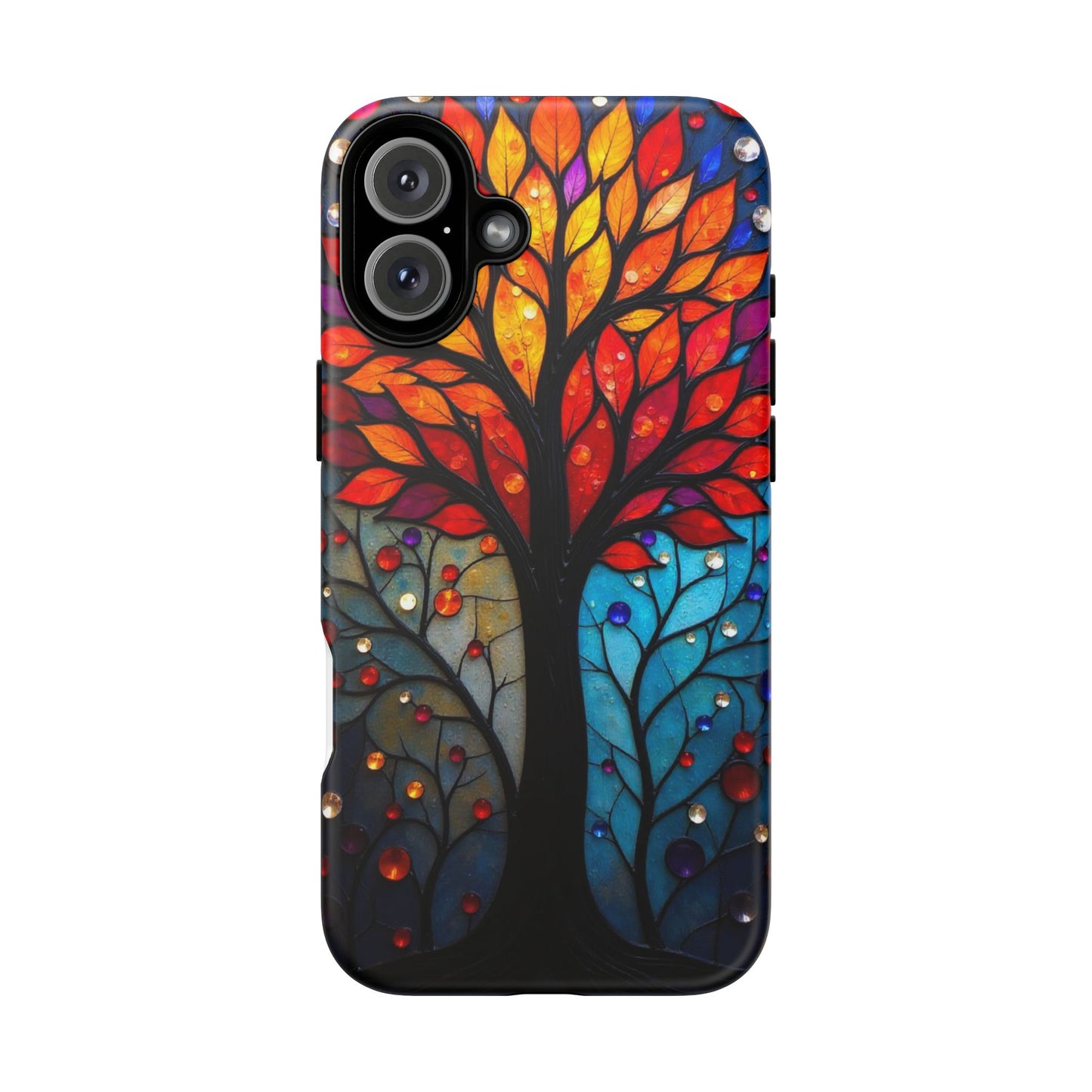 Stained Glass Tree: Vibrant Elegance for Your Case